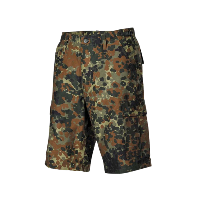 MFH BDU kratke hlače muške, flecktarn