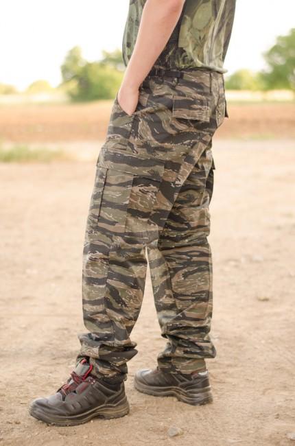 MFH BDU hlače muške Rip-Stop, tiger stripe