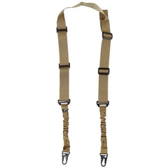 MFH 2-točkasti Bungee remen, coyote tan