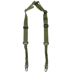 MFH 2-točkasti bungee remen, OD zeleni