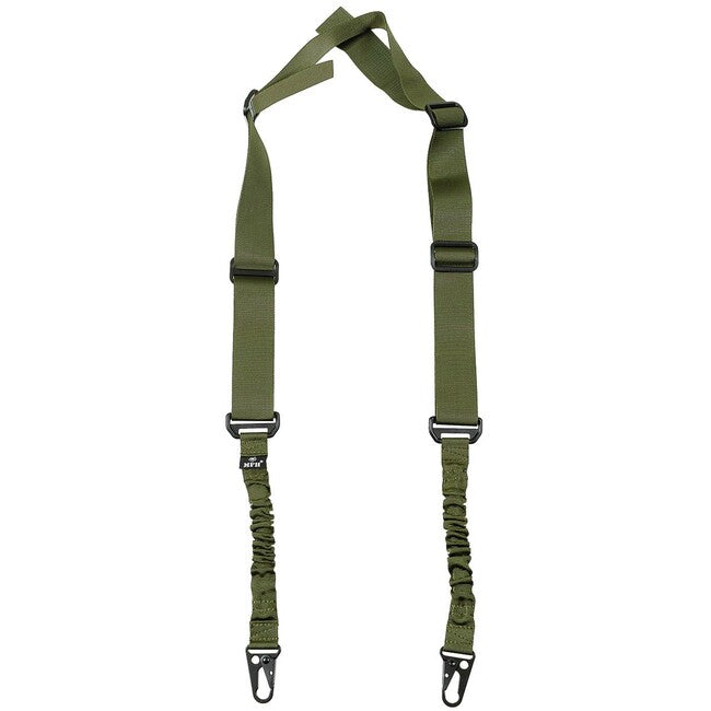 MFH 2-točkasti bungee remen, OD zeleni