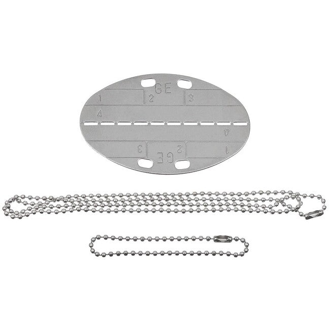 MFH ovalna Dog Tag pločica s lančićem