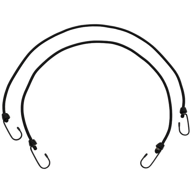 MFH ekspander, crni, 75 cm, 6 mm, s kukama, 2 pakiranja