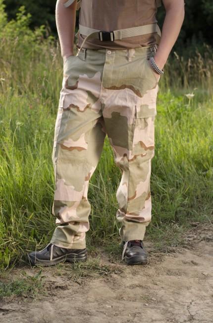 MFH BDU hlače muške Rip-Stop, 3col desert