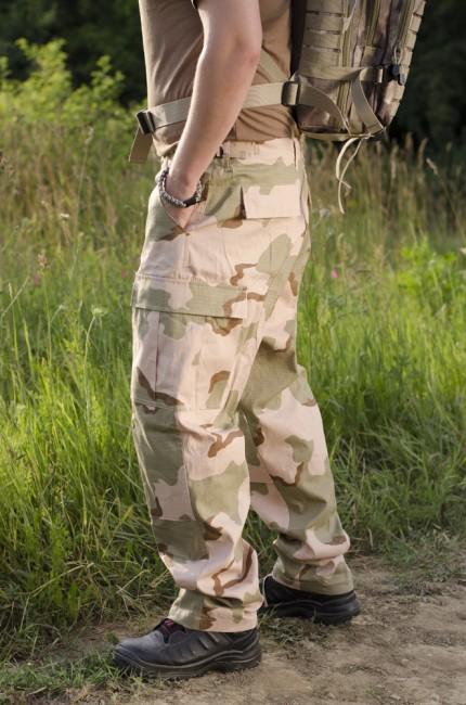 MFH BDU hlače muške Rip-Stop, 3col desert