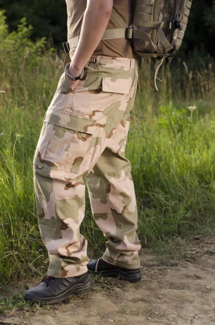 MFH BDU hlače muške Rip-Stop, 3col desert