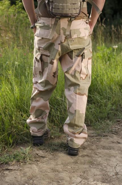MFH BDU hlače muške Rip-Stop, 3col desert