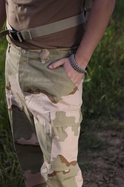 MFH BDU hlače muške Rip-Stop, 3col desert