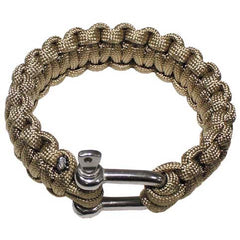 MFH paracord narukvica s metalnom kopčom, coyote tan