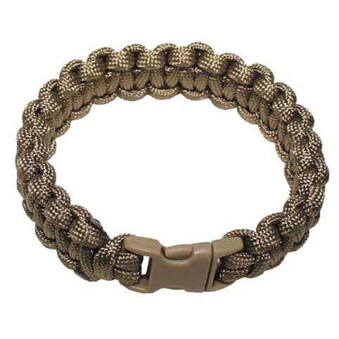 MFH paracord narukvica zatvaranje na klip, coyote tan