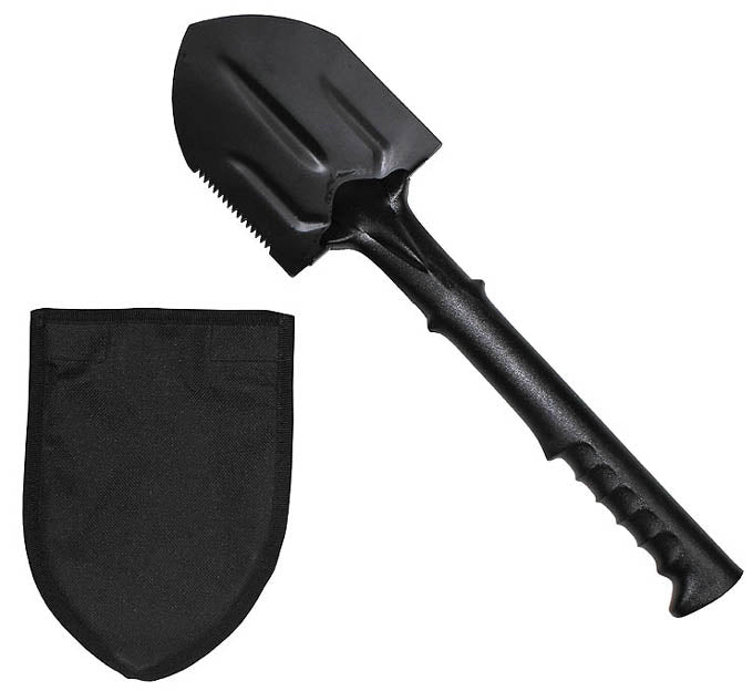 MFH čelična lopata 44cm s najlonskom ručkom i futrolom