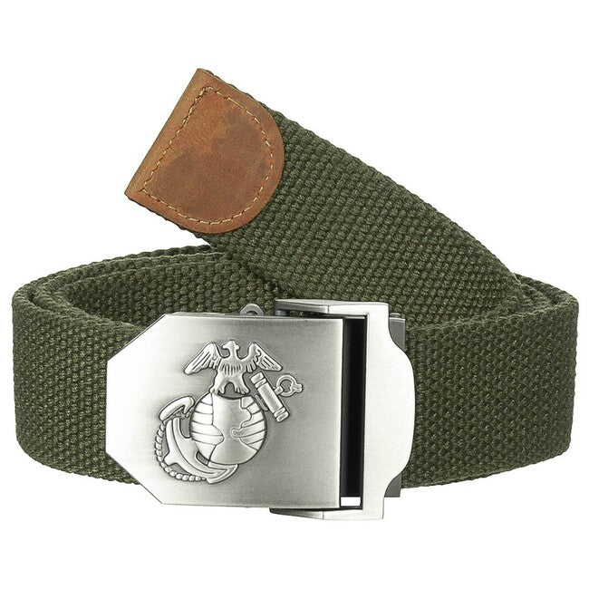 MFH USMC Web Belt remen, cca 4 cm, OD zeleni