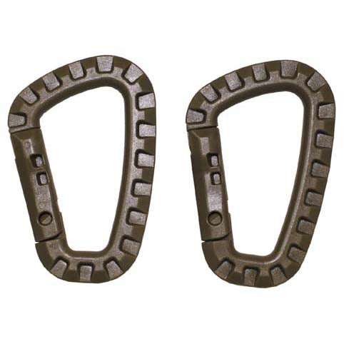 MFH karabiner plastični 2 kom, coyote