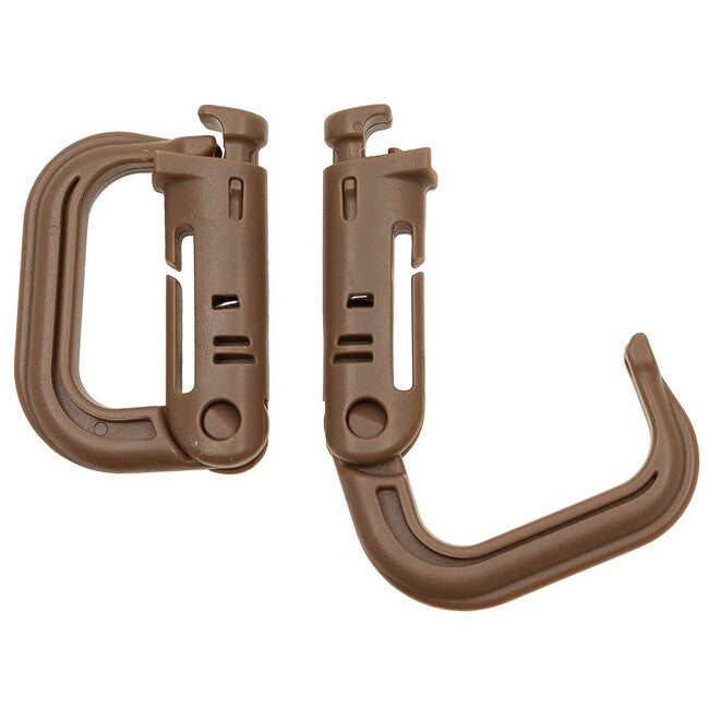 MFH MOLLE karabiner plastični, coyote tan, 2 kom