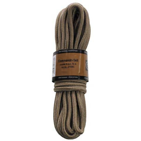 MFH uže polipropilensko 15 metara 9mm, coyote
