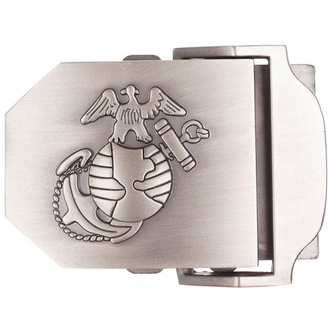 MFH USMC kopča na remen, srebrna, metal, cca 4 cm