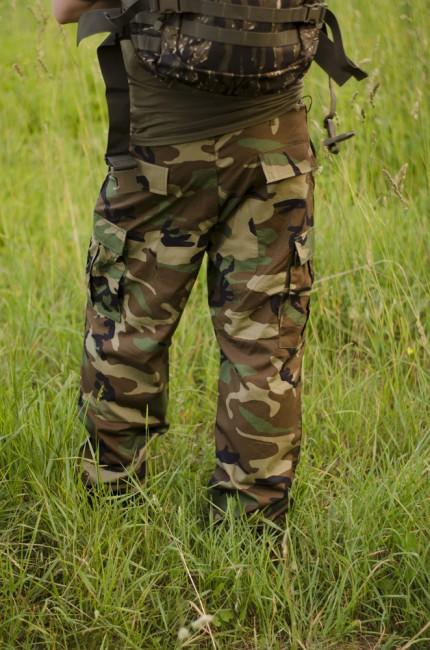 MFH BDU hlače muške Rip-Stop, woodland
