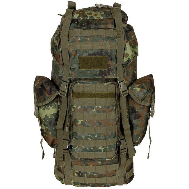 MFH MOLLE ruksak 65L, aluminijska šipka, BW camo