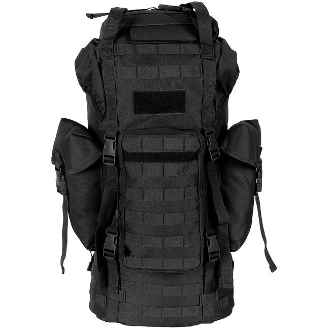 MFH MOLLE ruksak 65L, aluminijska šipka, crni