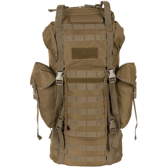 MFH MOLLE ruksak 65L, aluminijska šipka, coyote