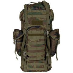 MFH MOLLE ruksak 65L, aluminijska šipka, woodland