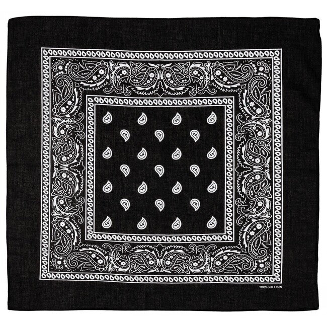 MFH bandana pamuk, crno-bijela, cca 55 x 55 cm