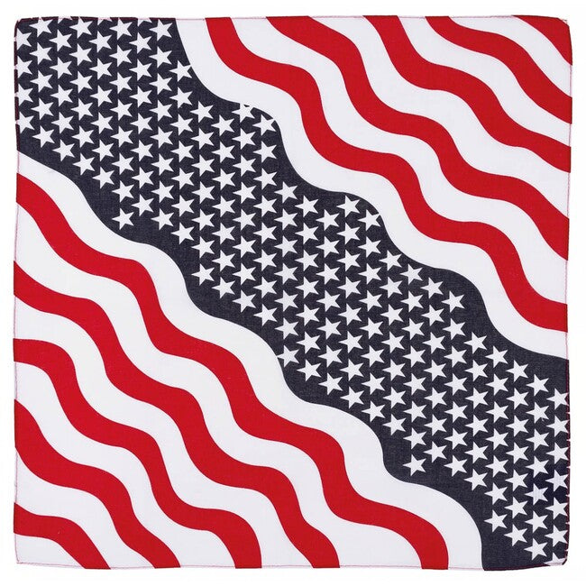 MFH bandana pamuk, zvijezde i pruge, cca 55 x 55 cm