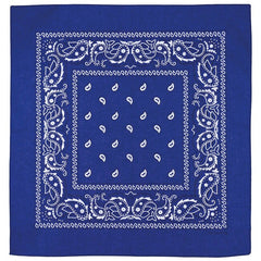 MFH bandana pamuk, kraljevsko plavo-bijela, cca 55 x 55 cm