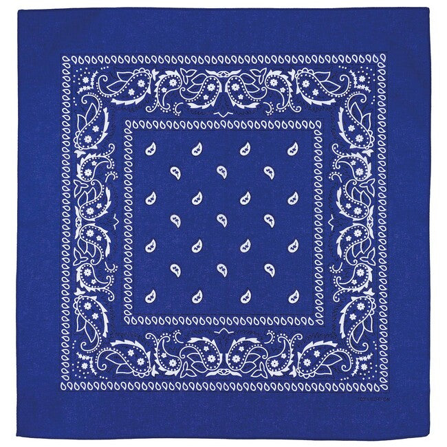 MFH bandana pamuk, kraljevska plava-bijela, cca 55 x 55 cm