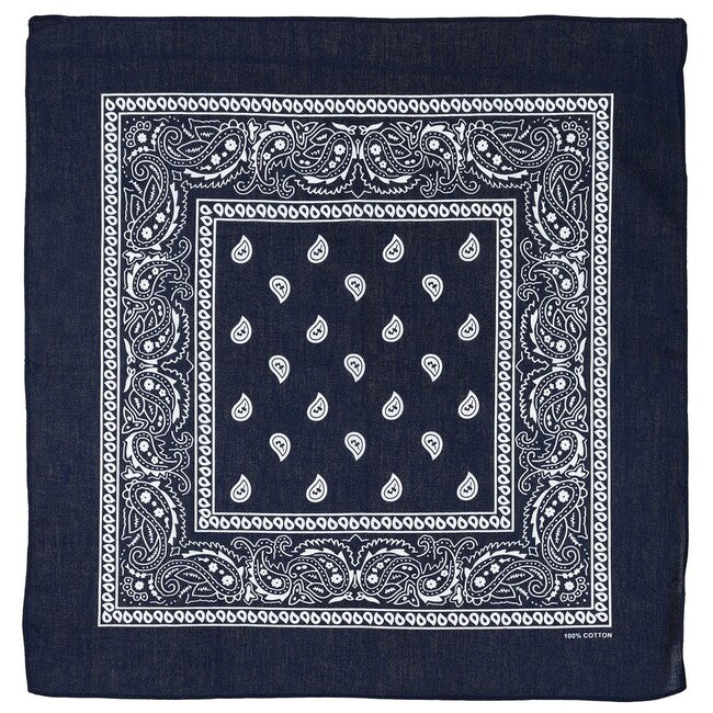 MFH bandana pamuk, tamno plavo-bijela, cca 55 x 55 cm