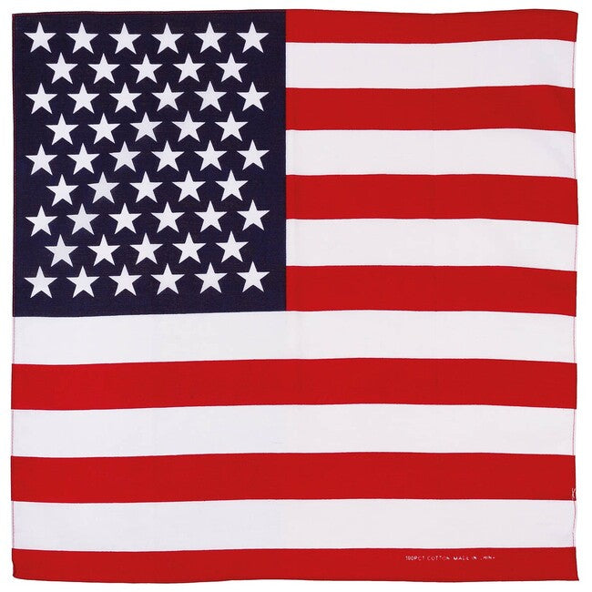 MFH bandana pamuk, zastava USA, cca 55 x 55 cm