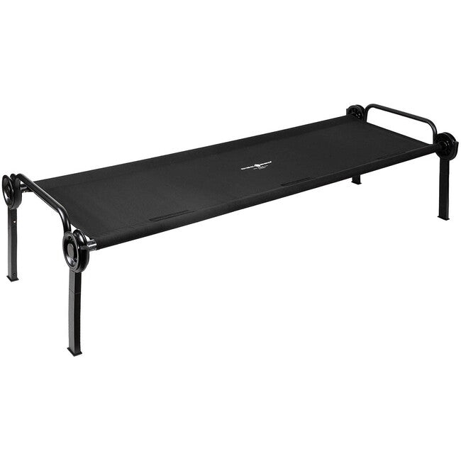 Disc-O-Bed ONE L sklopivi poljski krevet, crni