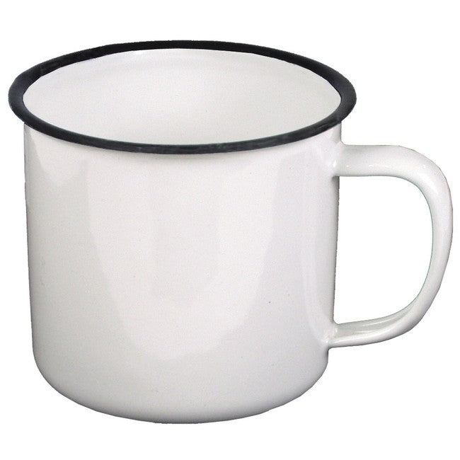 MFH emajlirana šalica, bijela, 350ml