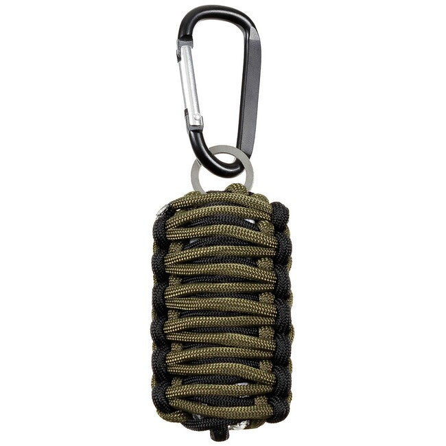 MFH Parachute Cord set za preživljavanje, OD green/black