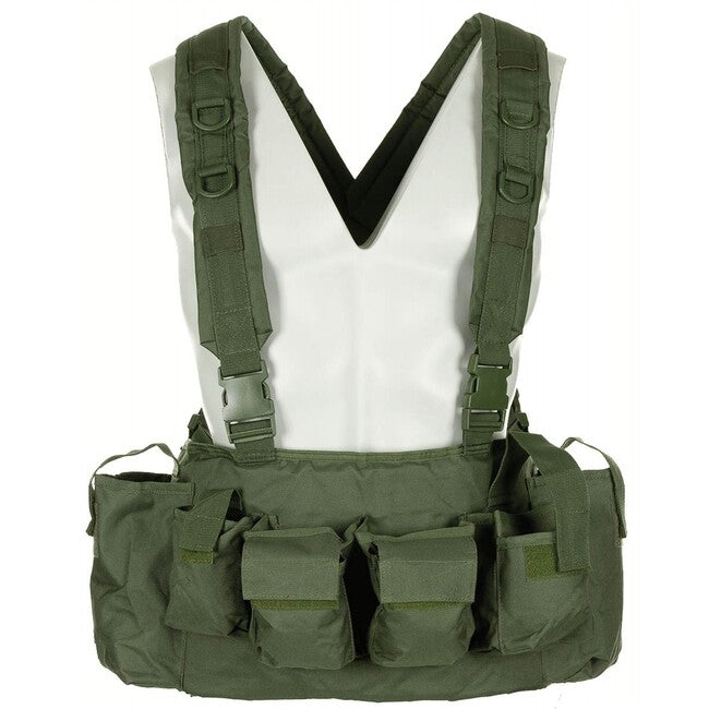 MFH Chest Rig prsluk taktički, 9 džepova, OD zeleni