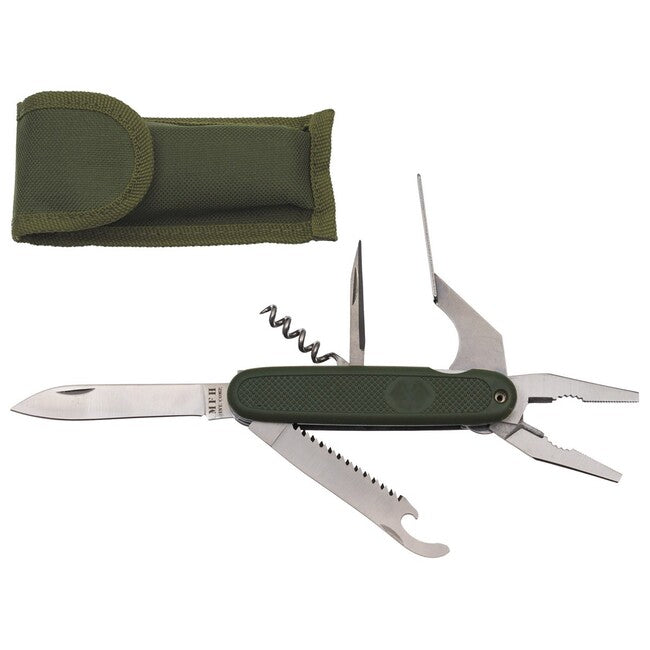 MFH džepni nož s kliještima BW style, OD green