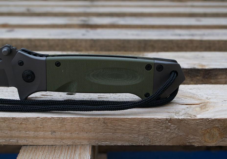 Mil-Tec DA35 preklopni nož Micarta 22cm, maslinasto zeleni
