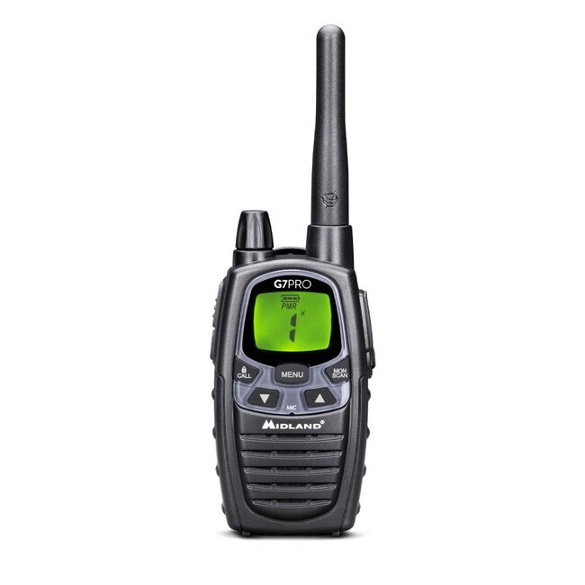 Midland G7 Pro radio, crni