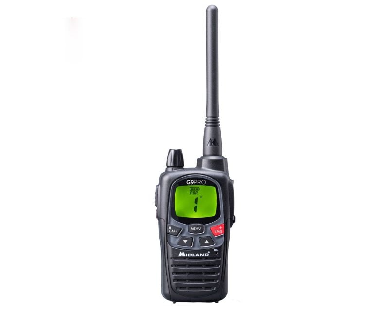 Midland G9 PRO radio PMR, crni
