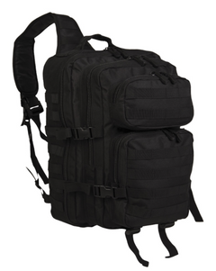 Mil-Tec Assault large ruksak s jednom naramenicom, crni 29L