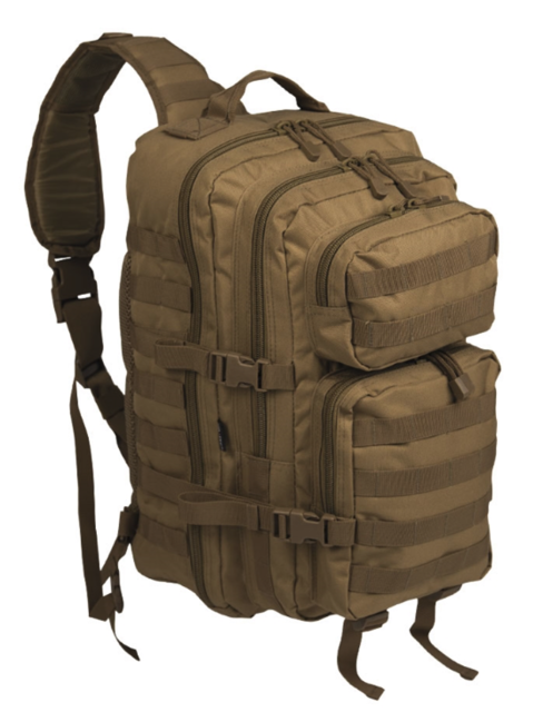 Mil-Tec Assault Large ruksak s jednom naramenicom, coyote, 29L