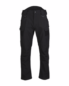 Mil-Tec Assault podstavljene softshell hlače, crne