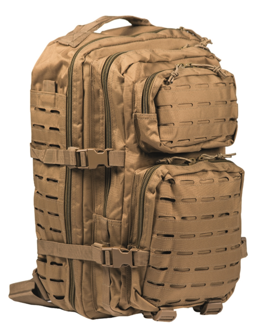 Mil-Tec US Assault Large ruksak Laser Cut, coyote, 36L