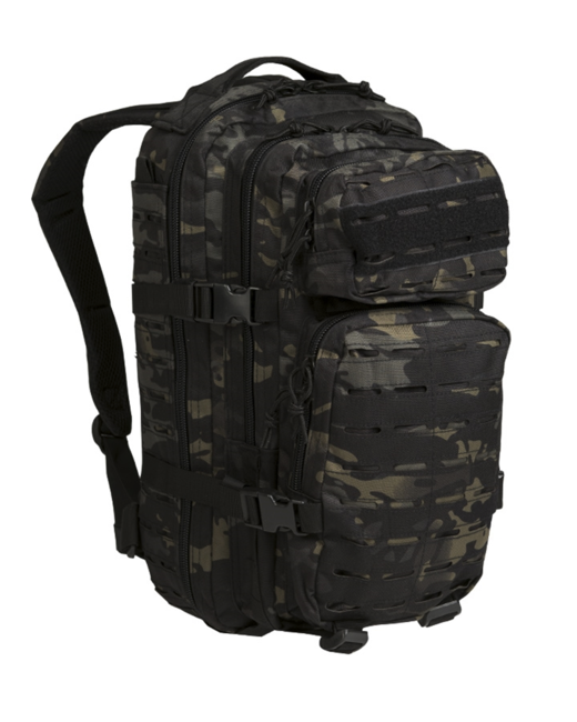 Mil-Tec US Assault Small Laser Cut ruksak, multitarn black, 20L