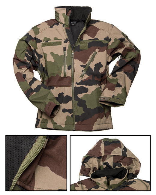Mil-Tec SCU 14 jakna softshell, cce