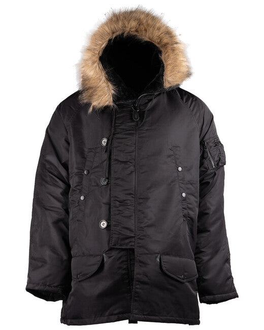 Mil-Tec US pilotska jakna N-3B BASIC, crna