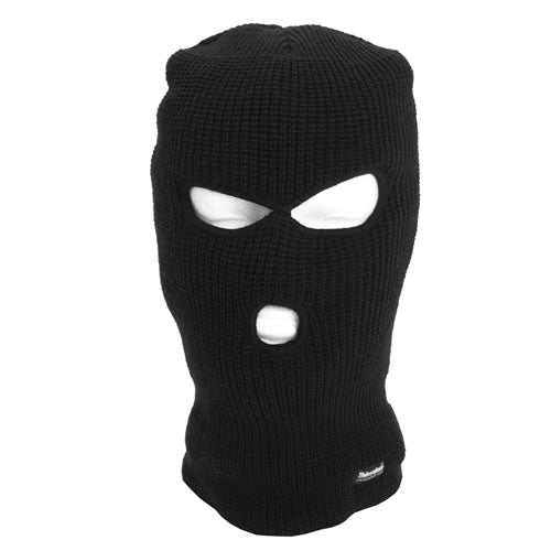 Mil-Tec THINSULATE™ balaklava s 3 otvora, crna