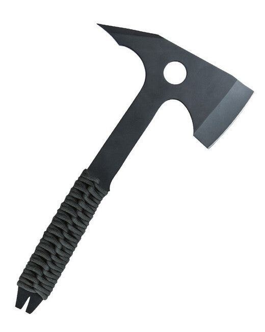 Mil-Tec paracord sjekira s futrolom, crna