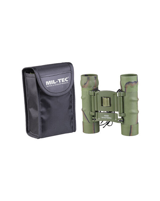 Mil-Tec 10x25 GEN II dalekozor pogumiran s futrolom, woodland