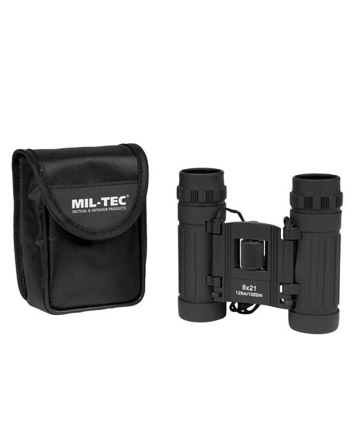 Mil-Tec sklapajući dalekozor 8x21, crni